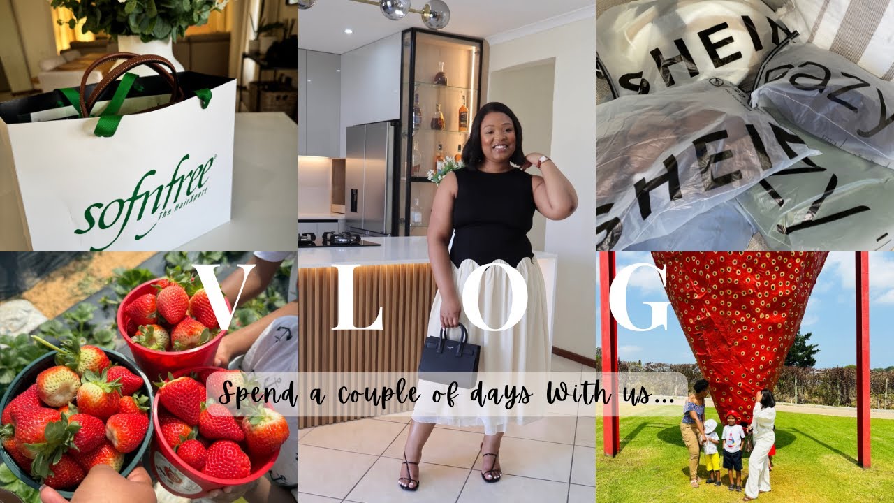 VLOG: Shein Haul | Сбор клубники | Мини-урок по макияжу | Давайте испечём кексы | Ютубер из ЮАР