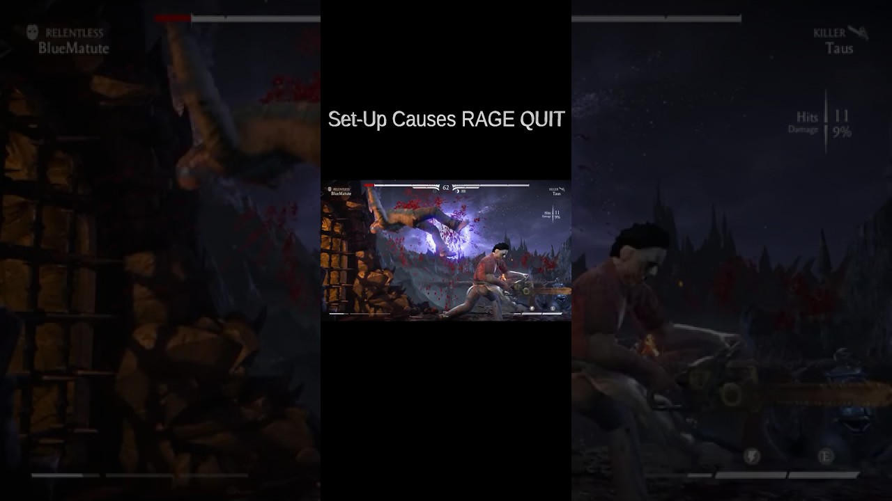 MKX | Leatherface Set-ups Make Him RAGE QUIT 