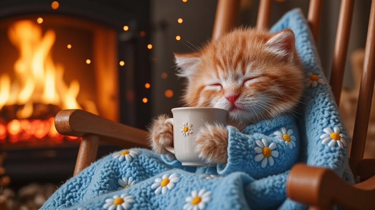Cutest Kitten's Cozy Bedtime Routine🐱💤✨ 