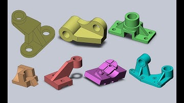 Solidworks tutorial - basis 3D drawing : 3 hours practice