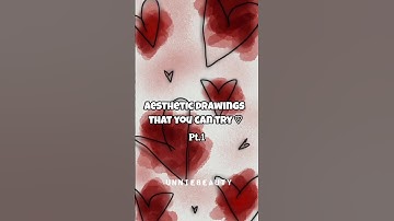 Aesthetic drawings that you can try✨🌷 #shorts #aesthetic #drawings #unniebeauty