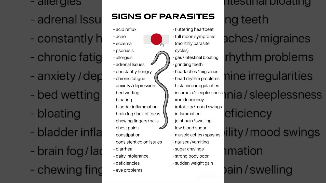 Parasites in Human Body ⚠️ 30+ Shocking Symptoms You Must Know 