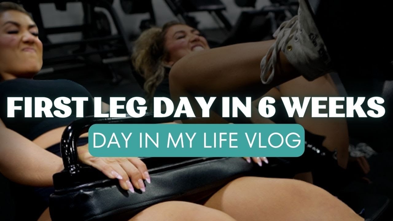 Day in my life first leg day back, new nails + other influencer sh*t