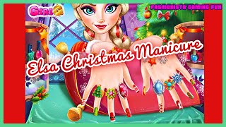 Elsa Christmas Manicure- Fun Online Fashion Nail Games for Girls Kids Teens screenshot 5