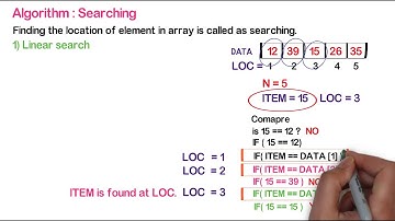 Class 12th Computer Science - I : Chapter 2 | Algorithm : LINEAR search