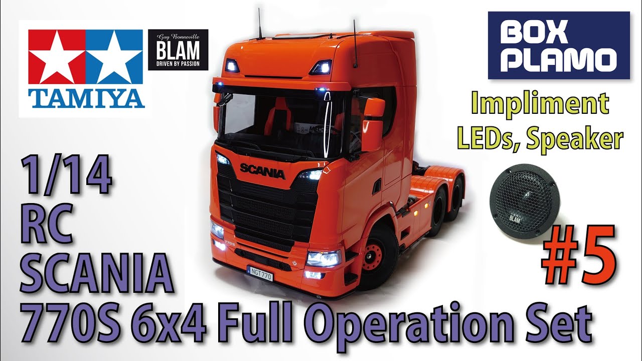 The Tamiya Scania R620 Highline Build Steps 46 to 51 and MFC-03