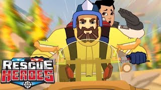 Rescue Heroes™ | Episodio 3 - Tornado de Fuego | Serie Animada para Niños | Fisher-Price