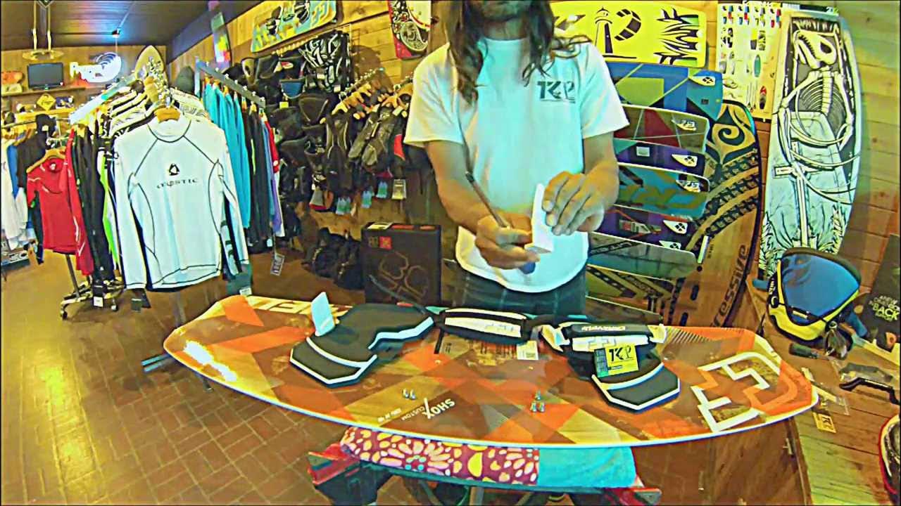 How to assemble Straps and Pads on Kiteboard. Crazy Fly Kiteboarding YouTube