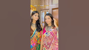 dressing up for navratri✨ #transition #navratrispecial #shorts #youtubeshorts