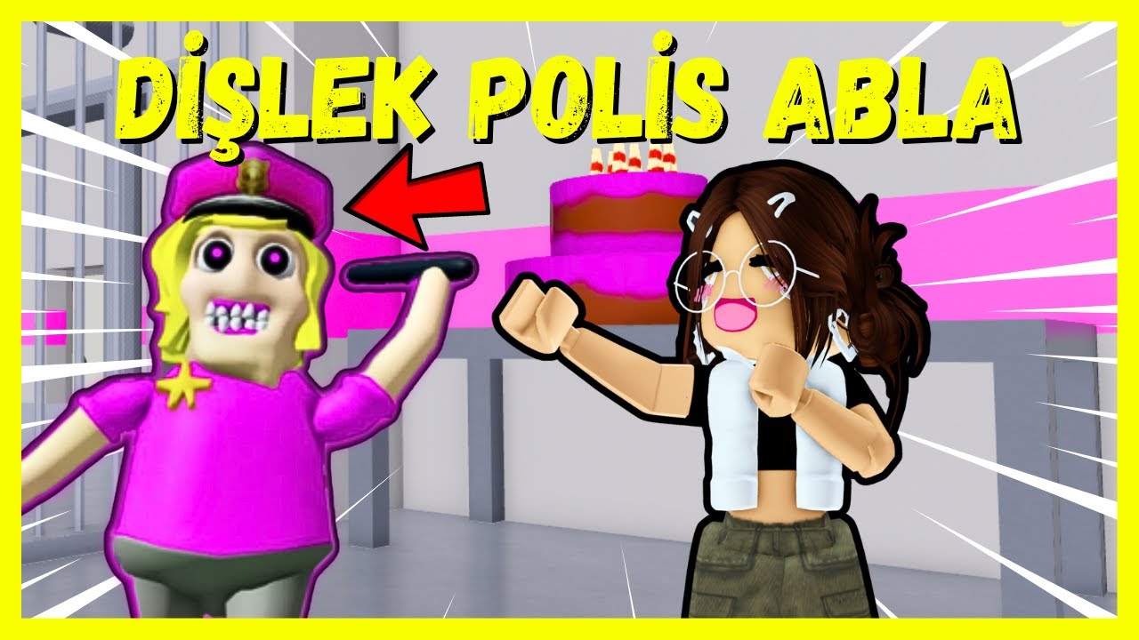 DİŞLEK POLİS ABLANIN HAPİSHANESİNE DÜŞTÜK💥AYŞEM ECE ARI💥ARIGİLLER🐝ROBLOX POLICE GIRL PRISON RUN