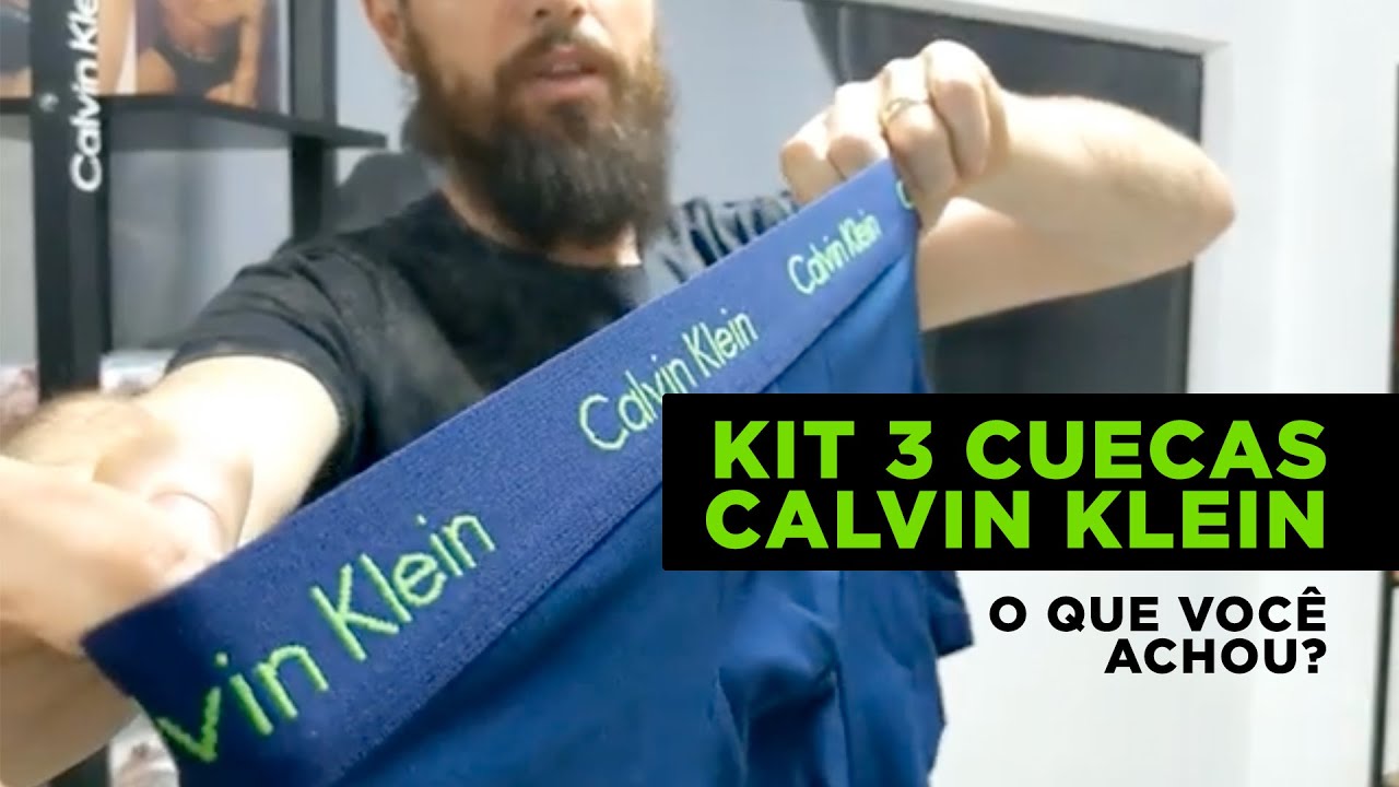 Kit 3 Cuecas Calvin Klein Original