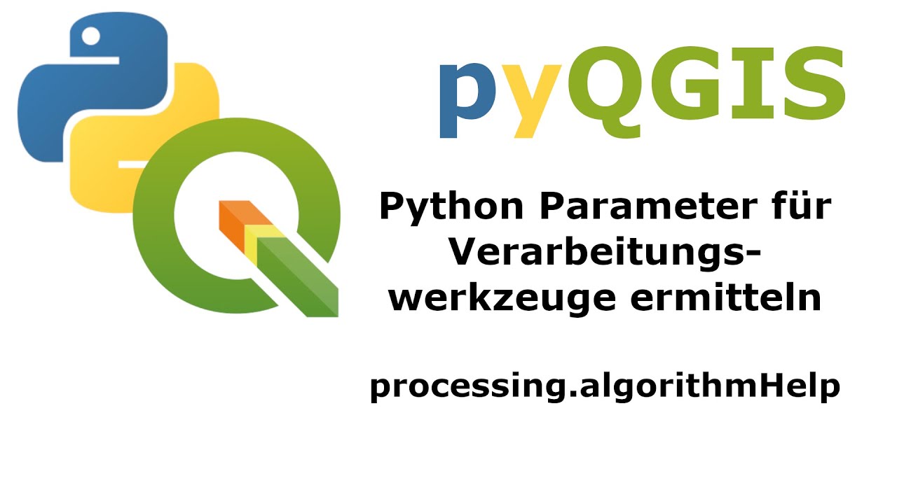 Welche Parameter braucht ein Verarbeitungswerkzeug für die Ausführung mit python in QGIS?