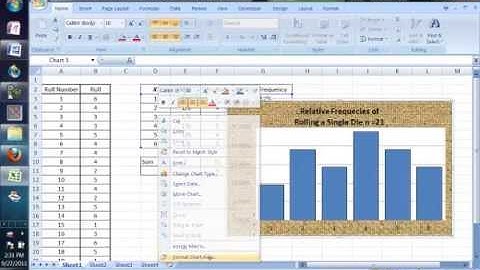 Statistics 1.7.4.1 Relative Frequency Table and Histogram in Excel
