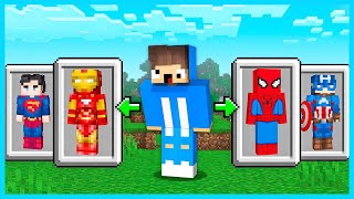 MIPAN & ZUZUZU BISA PILIH KEKUATAN SUPER HERO DI MINECRAFT SURVIVAL! KEREN BANGET screenshot 5