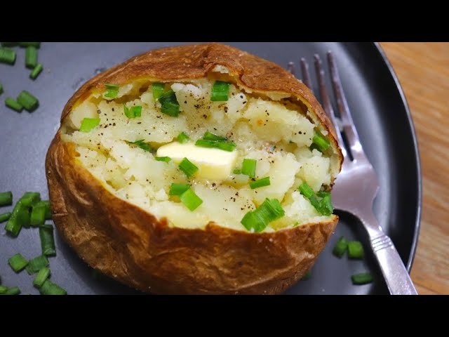 Air Fryer Baked Potatoes (easiest method) • Domestic Superhero