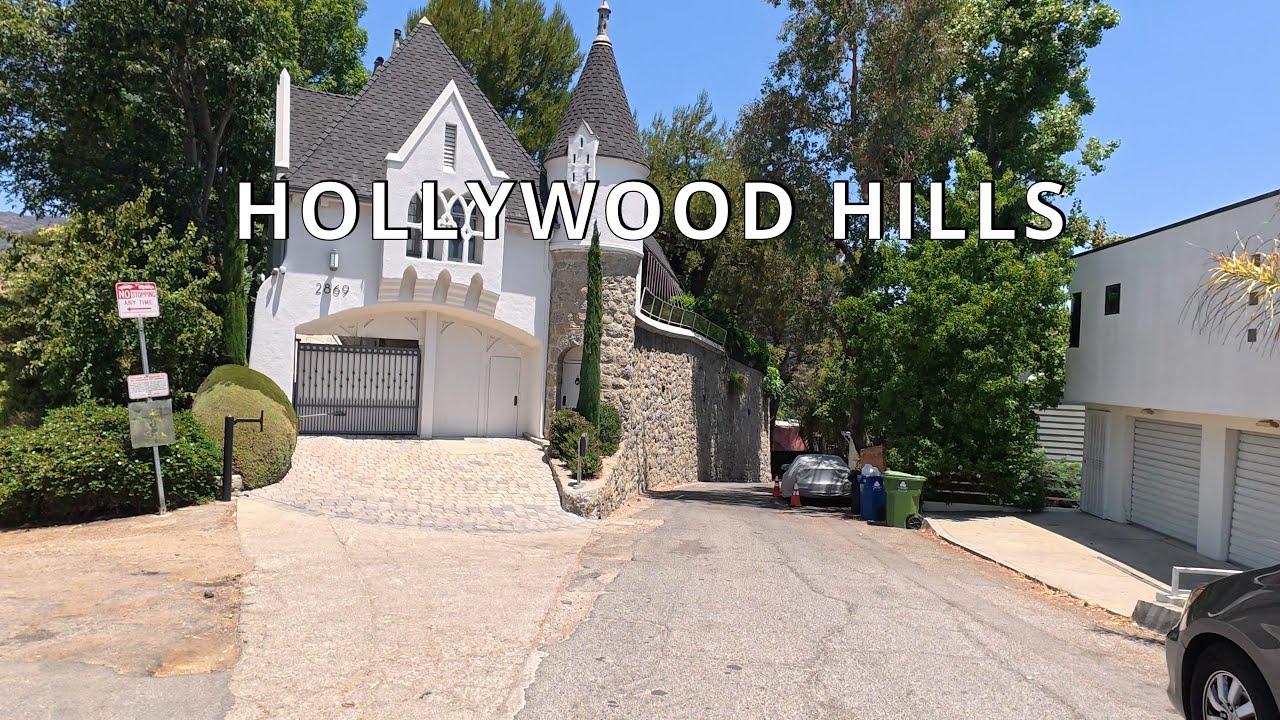 Driving Hollywood Hills, Los Angeles CA
