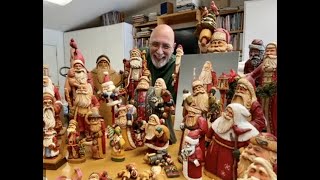 HAND CARVED Santas with Dave Stetson woodcarving