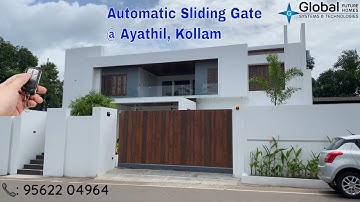 Sliding Gate Automation installed at Ayathil, Kollam | Remote Controlled Gate | 📞9562204964