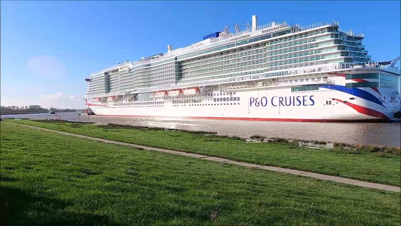 Emsüberführung Kreuzfahrtschiff "Arvia" Zeitraffer - Ems conveyance of new cruiseship - timelapse