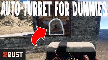 🔌🔫 RUST - Auto Turret for Dummies - Advanced self defence build ! 🔫🔌