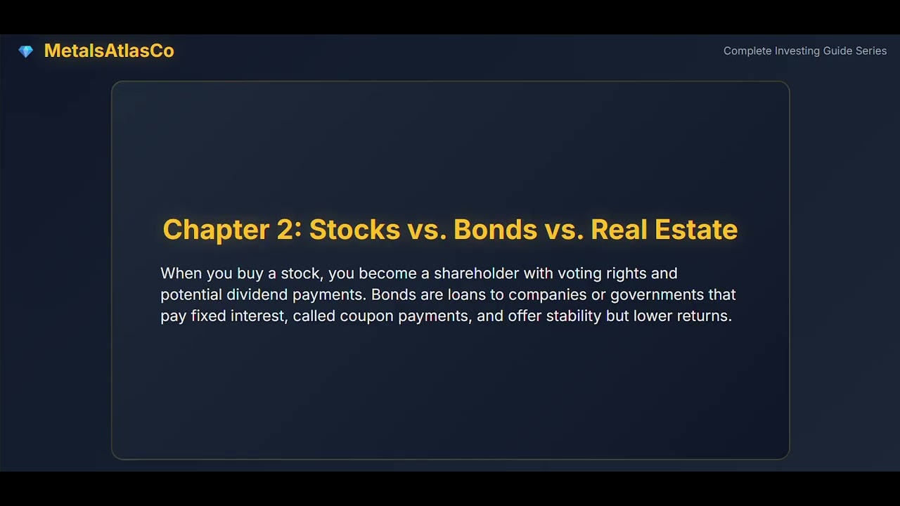 Stocks vs Bonds vs Real Estate: Which Investment is Best? Complete Comparison Guide 2026