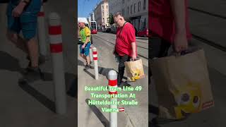 Beautiful Tram Line 49 Transportation | At Hütteldorfer Straße Station Vienna🇦🇹