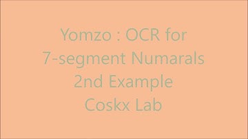 Yomzo : OCR for 7-Segment Numerals 2nd example