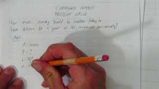 COMPOUND INTEREST PRESENT VALUE