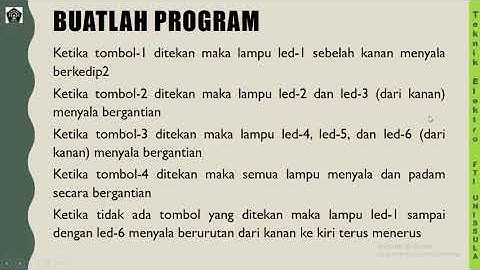 Tugas Pemrograman Arduino untuk Aplikasi Push Button dan Led