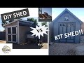 DIY Shed Build VS Kit Shed Build - Side by Side Comparison of 8x12 Sheds!