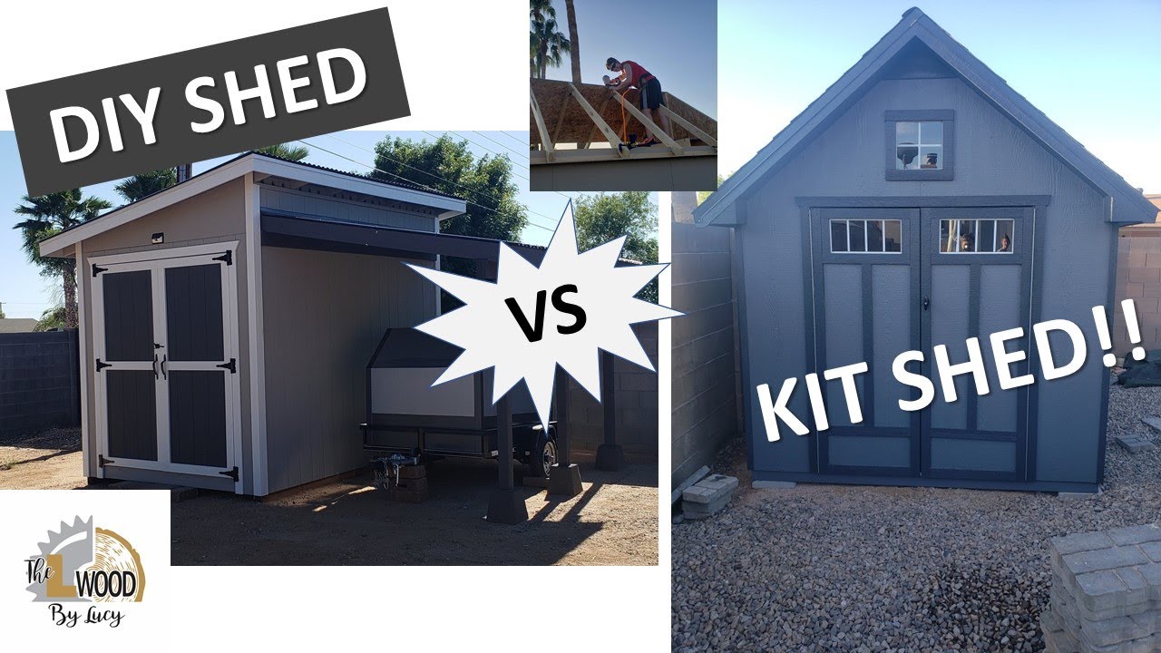 DIY Shed Build VS Kit Shed Build Side by Side Comparison of 8x12
