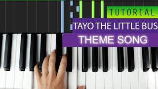 Tayo the Little Bus Theme Song - Piano Tutorial + MIDI Download