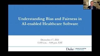 Understanding Bias and Fairness in AI-enabled Healthcare Software