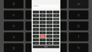 Responsive virtual keyboard using html css and javascript #html #css #javascript #codinglife