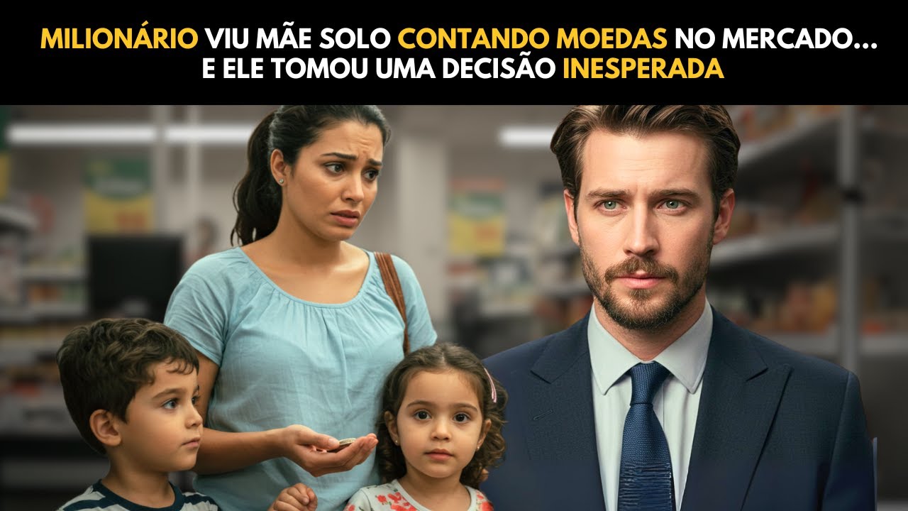 MILIONÁRIO VIU MÃE SOLO CONTANDO MOEDAS NO MERCADO… E TOMOU UMA DECISÃO INESPERADA