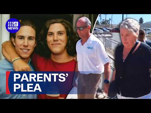Murdered Perth brothers' parents plead for maximum sentence as trial wraps | 9 News Australia