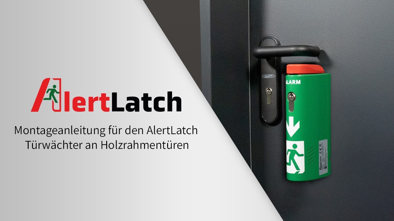 Montageanleitung an Holzrahmentüren AlertLatch Türwächter