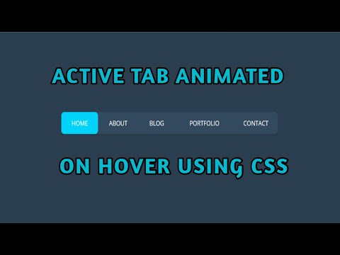 Animated Navigation Menu Bar using HTML CSS | Menu Hover Animation #menu#bar"animated#navbar