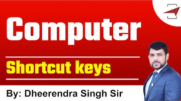 UPSI & ASI 2021 Batch | Important Computer Shortcut Keys | By Dheerendra Sir
