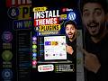 PART# 02 How to Install WordPress Plugins & Themes #Learn_With_Talha #shorts