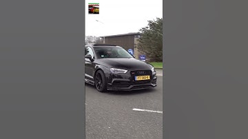 Volkswagen Golf 7 R overtakes Audi S3 in a crazy way 😲