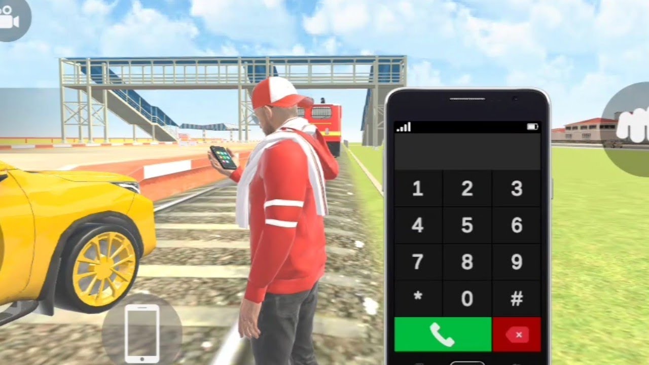 Car Ke Samne Phone Dial 😱 | Open World Game Short