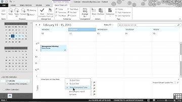 Microsoft Outlook 2013 Tutorial | Adding Tasks To The Calendar