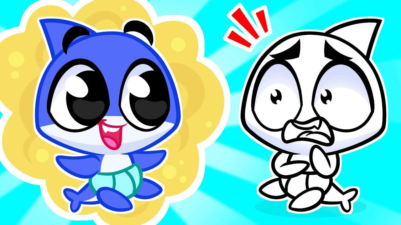 Oh No! I've Lost My Color 😱 🤪 | Kids Learning Videos with Sharky & Sparky, 4 Friends, Doo Bee Doo