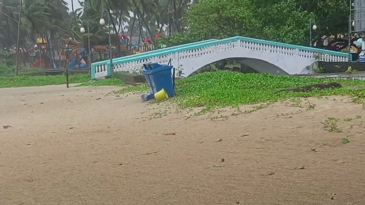 Colva beach 🏖️🏖️🏖️ Gao heavy rain 🌧️🌧️☔☔