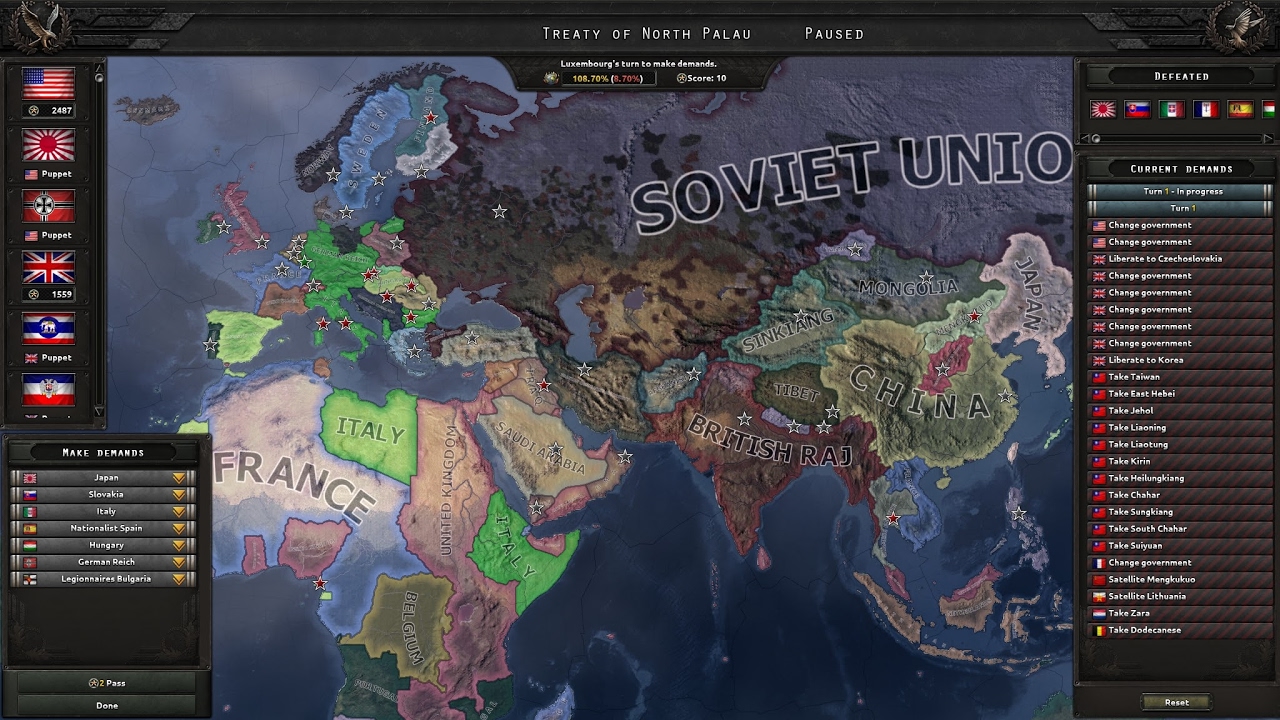 Hoi4 part 3 of Multiplayer session! YouTube