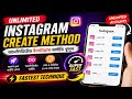 কেউ জানে না 😲 Unlimited Instagram ID Create New Method 2026