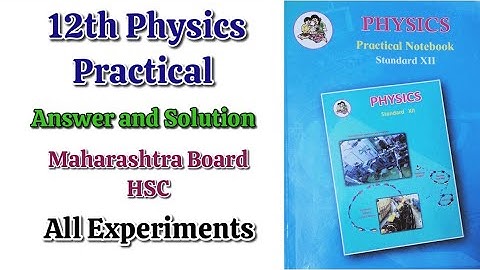 12th physics practical Book Answer | Physic Practical | 12th practical physics