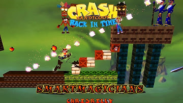 Crash Bandicoot - Back In Time Fangame: Aangepast niveau: Slimme goochelaars door ChrisRiley