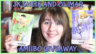 SHEIK AND OLIMAR AMIIBO 3K GIVEAWAY (CLOSED) | Christina June